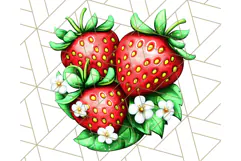 Strawberry Fruit PNG Clipart, Adorable Kawaii Characters Png Product Image 3
