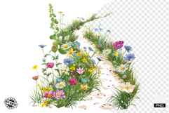 Wildflowers Pathway Clipart Product Image 1