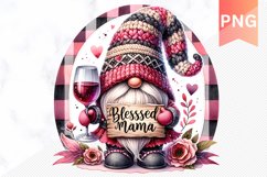 Blessed mama Sublimation Gnome - PNG Design Product Image 1