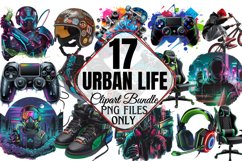 Urban Life Clipart Bundle PNG Product Image 1
