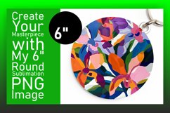 Colorful 3D Floral Round Sublimation Series Product Image 1