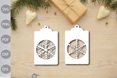 Christmas Gift Tags Papercut Templates SVG Design Product Image 1