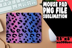 Chic Leopard Gradient Art Mouse Pad PNG Product Image 1