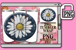 Floral Denim Tumbler Wrap Spring 20oz Product Image 1