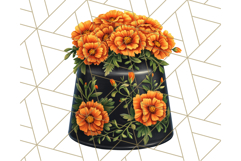 Floral Sewing Clipart PNG Vintage Sewing Elements Needlework Product Image 3