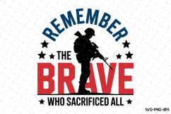 Remember the brave svg | 4th of july Svg | Svg Cut Files Product Image 1