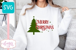 Merry Christmas SVG cut file easy to weed Product Image 2