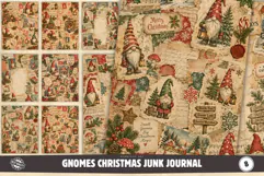 Gnomes Christmas Junk Journal Pages Product Image 1