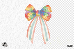Autism Ribbon Bows Clipart Product Image 1
