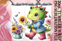 WHIMSICAL GIFT 20oz TUMBLER WRAP, Dino Product Image 1