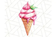 Pink Summer Clipart, Cute Beach Icons, Aesthetic PNG Product Image 3