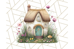 Whimsical Cottagecore Cottage PNG Clipart, Fairy House Png Product Image 3