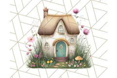 Whimsical Cottagecore Cottage PNG Clipart, Fairy House Png Product Image 3