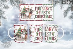 Fur Baby's First Mug Wrap - Christmas Mug Sublimation Product Image 1