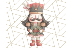 Nutcracker Clipart, Festive Holiday Toy Soldier PNG Art Product Image 3