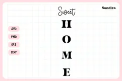 Porch Sign Saying SVG | Sweet Home Product Image 3