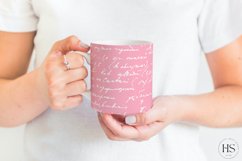 12 Pastel Colors Handwriting Script Mug Sublimation Bundle Product Image 3