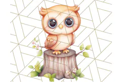 Woodland Nursery Baby Animals And Fantasy Forest PNG Clipart Product Image 3