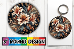 Timeless Keychain Circle Design, Leopard Prints Product Image 1