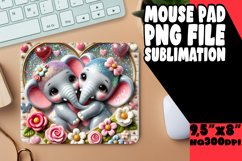 Cheerful Mouse Pad Design PNG, Sweet Animals Product Image 1