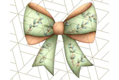 Fall Bow Clipart, Autumn Hair Bows PNG, Fall Ribbon Png Product Image 3