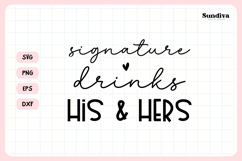 Wedding Sign Saying SVG | Signature Drinks Product Image 3