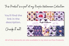Candy Digital Paper Purple Halloween Seamless Pattern Product Image 3