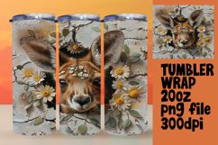3D Wall Hole Wrap: Cute Spring Animals and Flowers Product Image 1
