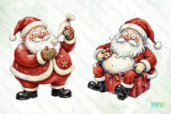 Funny Santa Claus Clipart Product Image 1