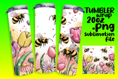 VIBRANT 20oz Tumbler Artwork for Gifts , Bee Product Image 1