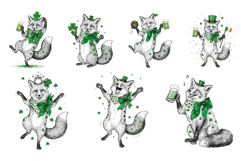 St Patricks Day Fox Clipart Product Image 9