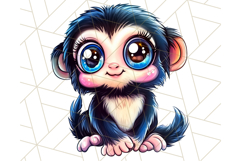 Jungle Creatures Kawaii Clipart PNG, Cute Rainforest Animal Product Image 3