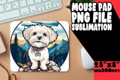 Mountain Wanderer Dog Mouse Pad Sublimation Product Image 1