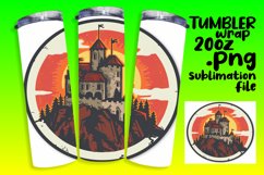 Sublimation Scenic Landscape 20oz Tumbler Wrap Product Image 1
