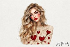 Red Valentines Day Clipart PNG Product Image 1
