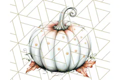 Fall Pumpkin Clipart PNG, Autumn Pumpkins, Jewel Tones Png Product Image 3