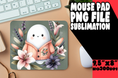 Cozy Mouse Mat Design Magic, Cute Ghost Product Image 1