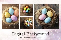 Easter Egg Background Backdrop Wallpaper Wall Art Product Image 1