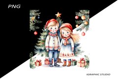 Winter Png, Christmas Kids Clipart, Folk Christmas Png Product Image 1