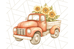 Rustic Sunflower Clipart, Soft Country Farmhouse Florals Png Product Image 3