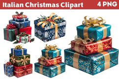 Italian Christmas Clipart PNG Product Image 1