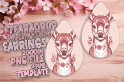 Lovely Teardrop Design for Sublimation , Valenines Animals Product Image 1