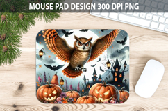 Watercolor Owl Mouse pad Sublimation - Animal PNG Design Product Image 1