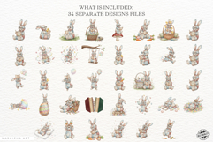 Easter Bunny Reading Clipart Product Image 3