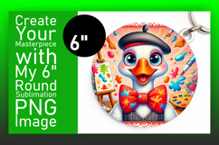 Lovely Round Design for Keychains , Goose Product Image 1