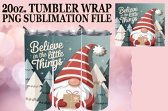 Uplifting Vibes 20oz tumbler wrap, Holiday Gnome Product Image 1