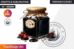 Autumn Clipart, Cozy Fall PNG Baking &amp; Kitchen, Bakery Product Image 1