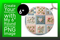 Playful Circle Design Car Coaster PNG , Patchwork Product Image 1