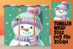 GORGEOUS PNG Tumbler Design 20oz , Snowman Product Image 1