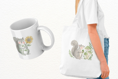 Summer Squirrel Garden Clipart Product Image 3